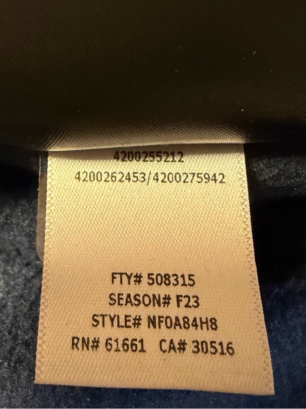 North Face Front Range Half 1/2 Zip Pullover Blue Fleece Sweatshirt Mens XXL 2XL - Picture 12 of 15